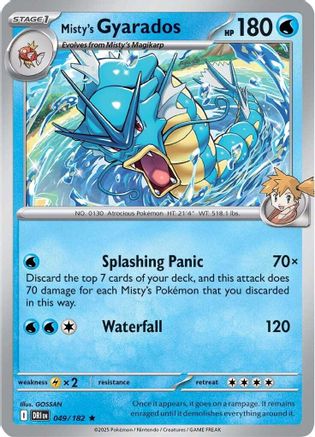 Misty's Gyarados 049 - SV10 Destined Rivals - Reverse Holofoil