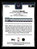 2025-26 Topps Chrome Aqua Basketball Refractor Brandon Miller #/199 #89
