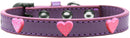 Dog, Puppy & Pet Widget Fashion Collar, "Pink Glitter Heart"