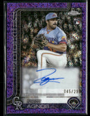 2025 Topps Chrome Update Rookie Auto Purple Speckle #/299 Zach Agnos #