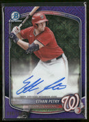 2025 Bowman C Prospect Auto Purple Mojo Refractor Ethan Petry #BMA-EP