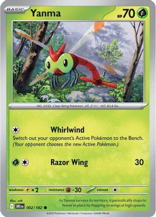 Yanma 002/182 - SV10 Destined Rivals