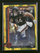 2025 Topps Chrome Rookie Autographs Yellow Lava /275 Colston Loveland #RA-CL