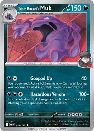 Team Rocket's Muk 124 - SV10 Destined Rivals Reverse Holofoil