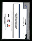 2025 Topps Chrome Autographs Orange Wave Refractor Jared Goff #/25