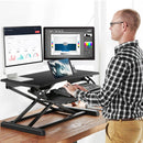 Height Adjustable Standing Desk Converter Workstation Sit Stand Dual Monitor Laptop Desk Riser Tabletop
