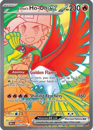 Ethan's Ho-Oh ex 209/182 - SV10 Destined Rivals Holofoil