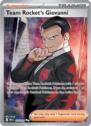 Team Rocket's Giovanni 225/182 - SV10 Destined Rivals Holofoil