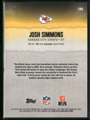 2025 Topps Signature Class Chrome Red Refractor Josh Simmons Rookie #/25 #186