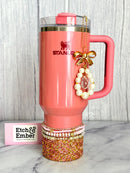 Glinda Pink Druzy Tumbler Boot -fits 40oz New!