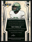 2022 Leaf Flash Portrait AU Metalized Sparkles Orange Troy Franklin #/6 AU