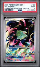 2025 Pokemon Meg En-Mega Evolution Enhanced Bstr Box Topper Bulbasaur 9 PSA #133