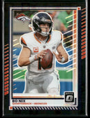 2025 Donruss Optic Black Pandora Bo Nix #/25 #31