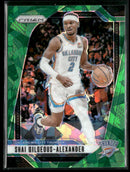 2024-25 Panini Prizm Prizms Green Ice Shai Gilgeous-Alexander #113