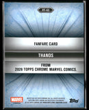 2026 Topps Chrome Marvel Comics Fanfare Thanos #FF-43