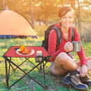 Portable Folding Camping Table with Cup Holders & Carry Bag