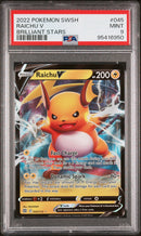 2022 Pokemon Sword & Shield Brilliant Stars Raichu V 9 PSA #045