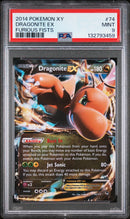 2014 Pokemon Xy Furious Fists Dragonite Ex 9 PSA #74