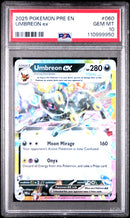 2025 Pokemon Pre En-Prismatic Evolutions Umbreon Ex 10 PSA #060