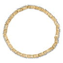 14K Yellow Gold 4.00 Cttw Diamond Triangle Link Tennis Bracelet (H-I Color, I1-I2 Clarity) - 7" Inches