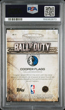2025 Topps Chrome Ball Of Duty Ball Of Duty-Raywave Cooper Flagg 9 PSA #BD-21