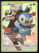 SM - Cosmic Eclipse Piplup (Secret) #239/236 damaged