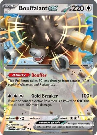 Bouffalant ex 077/086 - SV White Flare Holofoil
