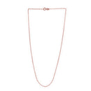 Adjustable Cable Chain in 14k Rose Gold (0.97 mm)