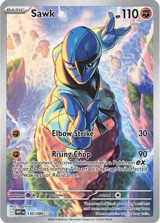 Sawk 130/086 - SV White Flare Holofoil