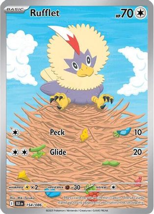 Rufflet 154/086 - SV Black Bolt Holofoil