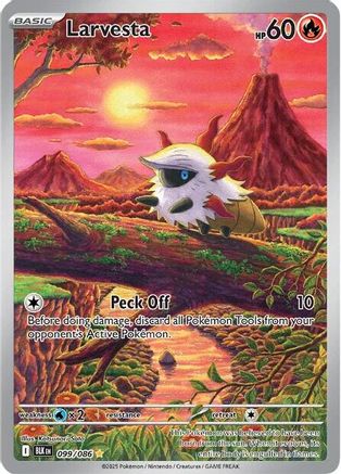 Larvesta 099/086 - SV Black Bolt Holofoil