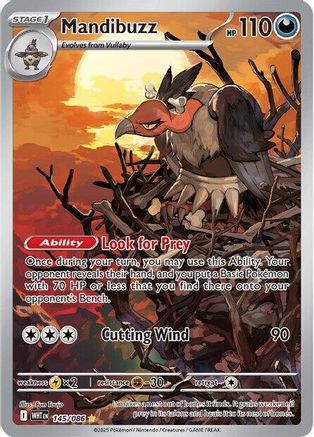 Mandibuzz 145/086 - SV White Flare Holofoil
