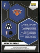 2024-25 Panini Mosaic Montage Mosaic Purple Jalen Brunson #/99 #2