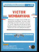 2023-24 Donruss Victor Wembanyama Rookie #220