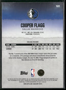 2025-26 Topps Signature Class Cooper Flagg Rookie #101