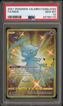 2021 Pokemon Celebrations Fa/Mew 10 PSA #025