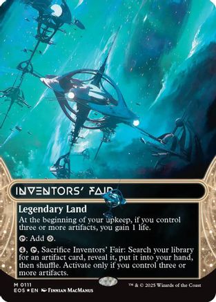 Inventors' Fair (0111) (Borderless) (Galaxy Foil) (EOS-111) - Edge of Eternities: Stellar Sights Foil