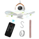 Rechargeable Tent Ceiling Fan with LED Light & Remote