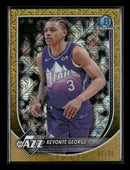 2025-26 Bowman Chrome Gold Mojo Refractors Keyonte George #/50 #BCV-189