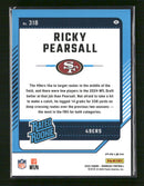 2024 Donruss Optic Rated Rookies Football Emoji Ricky Pearsall Rookie #318