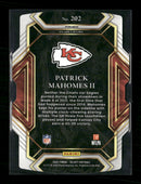 2021 Panini Select Red and Yellow Prizm Die Cut Patrick Mahomes II #202