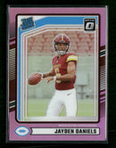 2024 Donruss Optic Rated Rookies Preview Pink Jayden Daniels Rookie #389