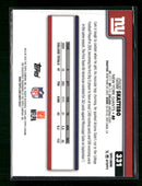 2025 Topps Chrome Red White and Blue Refractor Cam Skattebo Rookie #331