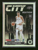 2023-24 Hoops Premium Stock City Edition Silver Prizm Victor Wembanyama #25