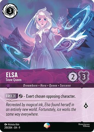 Elsa - Snow Queen (Epic) (210/204) - Fabled Holofoil