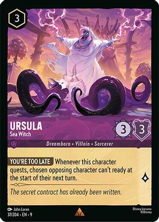 Ursula - Sea Witch (37/204) - Fabled Cold Foil