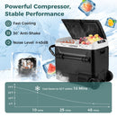 64QT Portable Compressor Fridge Freezer for Vehicles Camping Travel Truck RV Boat