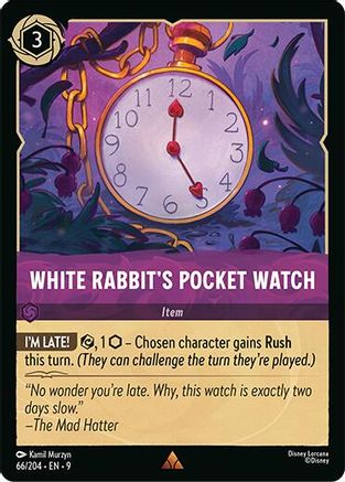 White Rabbit's Pocket Watch (66/204) - Fabled Cold Foil
