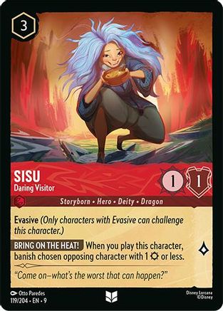 Sisu - Daring Visitor (119/204) - Fabled Cold Foil