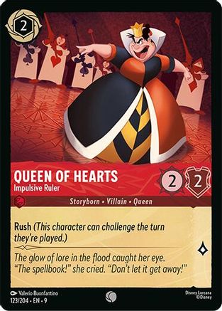 Queen of Hearts - Impulsive Ruler (123/204) - Fabled